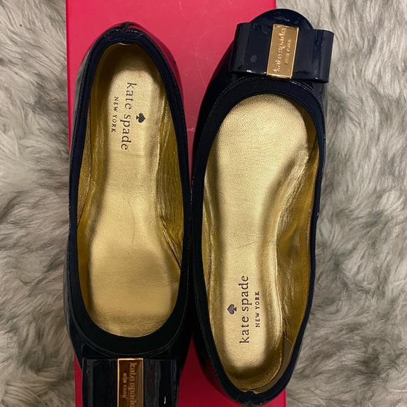 kate spade patent navy flats - Picture 2 of 3